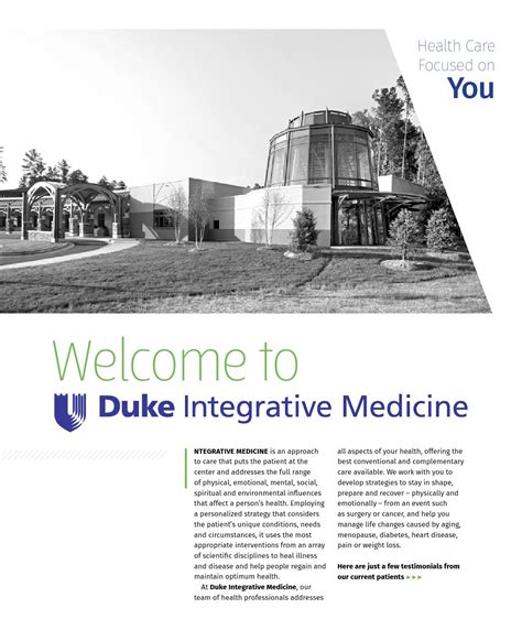 Duke Integrative Medicine Medicinewalls