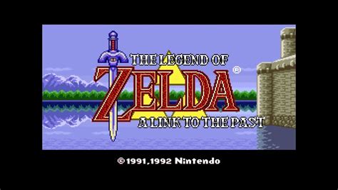 Legend Of Zelda A Link To The Past Complete Snes Intro Title Screen