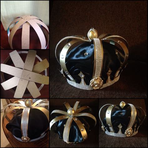 Rather than purchasing an expensive sash that may not exactly suit your style, find the perfect fabric and make your own sash to compliment any outfit. Handmade crown with cardboard paper, tread, hot glue ...