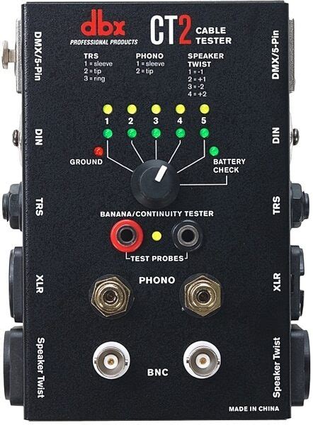 Do not disappoint your audience or be frustrated when your audio cables fail. dbx CT2 Audio and DMX Cable Tester | zZounds