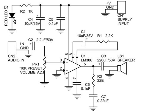Lm386amplifierschematic Electronics