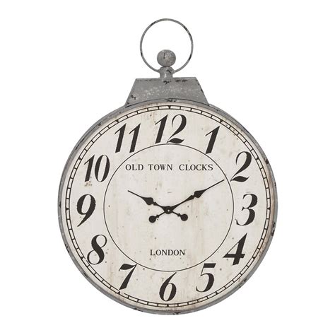 Charlton Home Oversized Gus Timepiece 27 Wall Clock And Reviews Wayfair