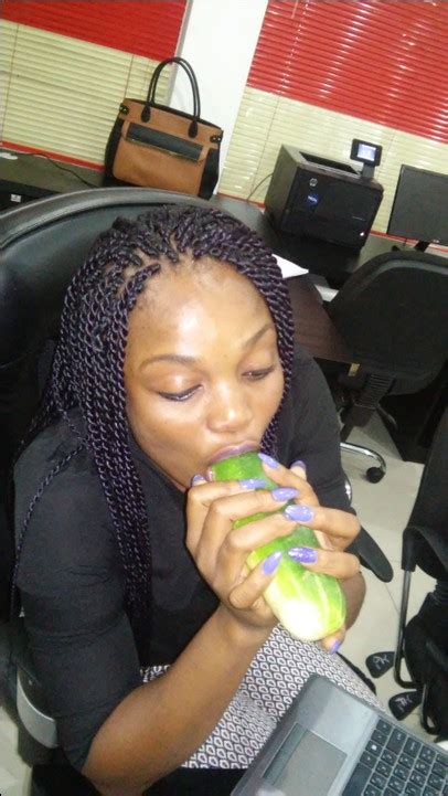 See What This Lady Is Doing With A Cucumber Romance Nigeria