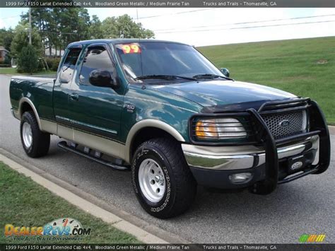 1999 Ford F150 Lariat Extended Cab 4x4 Woodland Green Metallic Medium