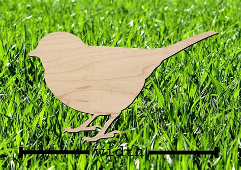 Bird Cut Out Bird Shape Laser Cut Bird From Wood Etsy