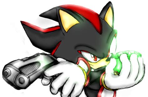 Shadow With Chaos Emerald By Kitty Katz On Deviantart