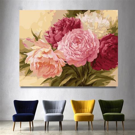 Frameless Diy Oil Painting Canvas Acrylic Paint Wall Painting From The