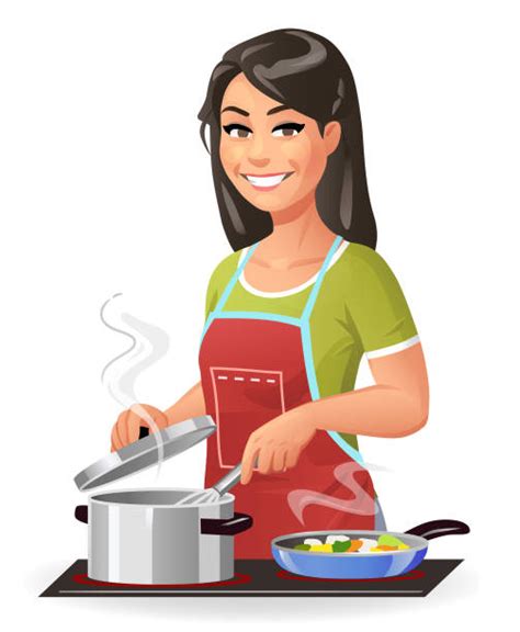 90 Indian Woman Cooking Stock Illustrations Royalty Free Vector
