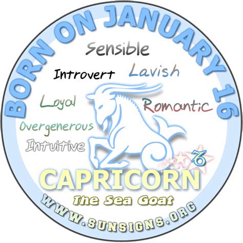 January 16 Capricorn Birthday Horoscope Meanings And Personality Sun