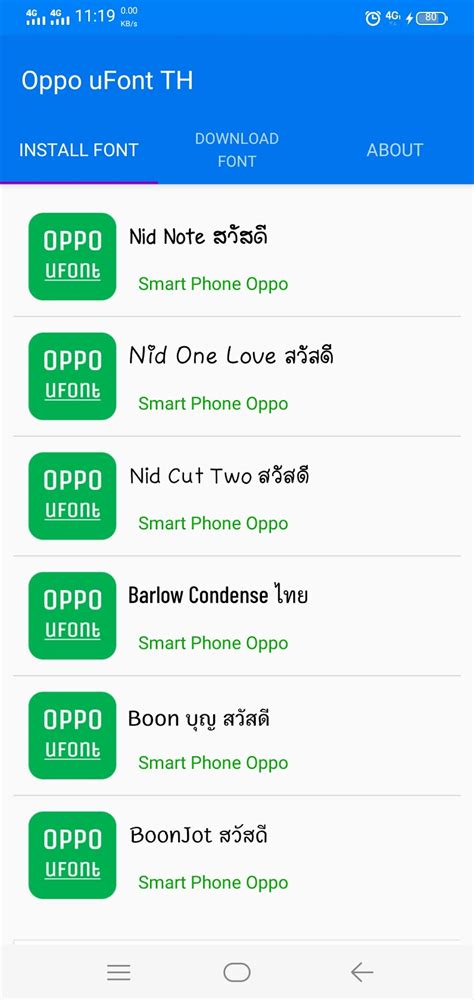 Maybe you would like to learn more about one of these? Thai Font style For oppo and Realme