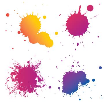 Colorful Splash Collection Set, Colorful, Splash, Color Splash PNG and ...