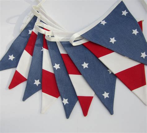 Stars And Stripes Bunting American Flag By Allthetrimmingsuk