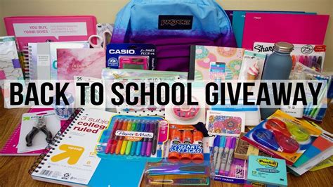 Massive Back To School Supplies Haul And Giveaway 2017 School