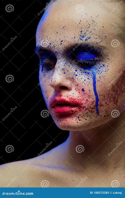 Creative Multicolored Makeup Stock Image Image Of Mascara Beauty