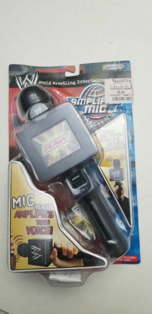 Wwe Microphone Amplified Jakks Pacific Rare Toy Smackdown Wwf Mic Y8