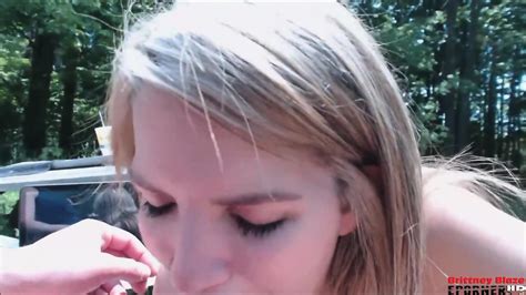 Bj Outdoor Brittney Blaze Blonde Blowjob Finish Cum Facial Sweet Pornstars Eporner