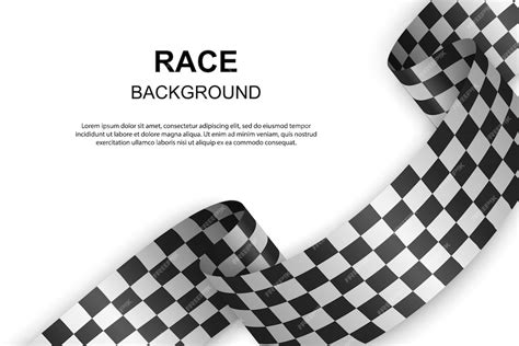 Premium Vector Checkered Flag Background Vector Illustration