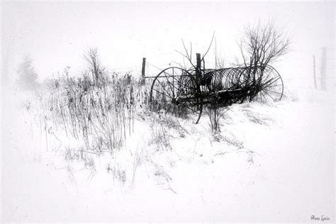 Antique Hay Rake In Snow Photograph By Anna Louise Fine Art America