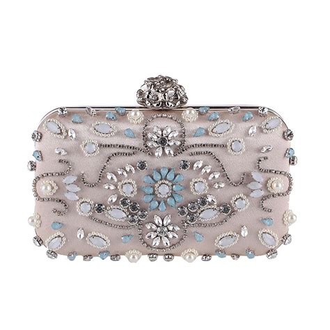 Pearl Handbags Womens Evening Bags Diamonds Clutches Purse Messenger