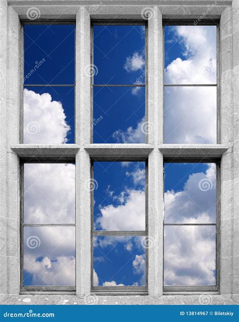 Window With Cloud Stock Image Image Of Freedom Doorway 13814967