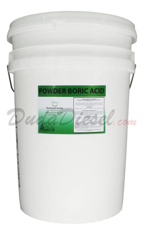 Powder Boric Acid 45 Lb Borp45 Dudadiesel Biodiesel Supplies