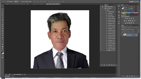 Photoshop Tutorial Using Action 2x2 Id Package With 1x1 L Rush Id Youtube