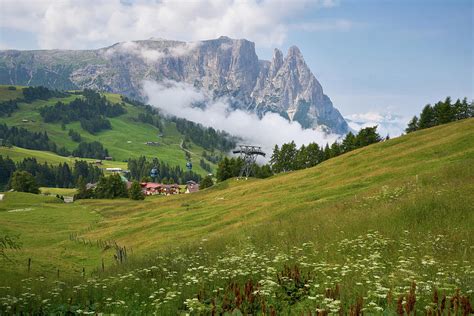 Schlern Massiccio Dello Sciliar Mountains On The Italian Alps Dolomites
