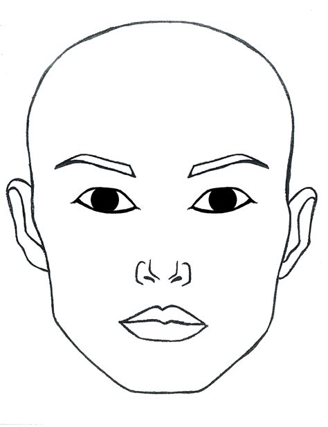 Blank Face Template With Eyes