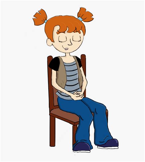 Lonely Clipart Anxious Child Sit On Chair Clipart Hd Png Download