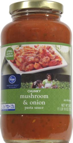Kroger Mushroom Onion Chunky Spaghetti Sauce 26 Oz Ralphs