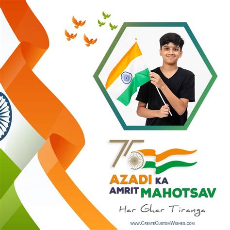 Har Ghar Tiranga Azadi Ka Amrit Mahotsav With Your Photo In Independence Day