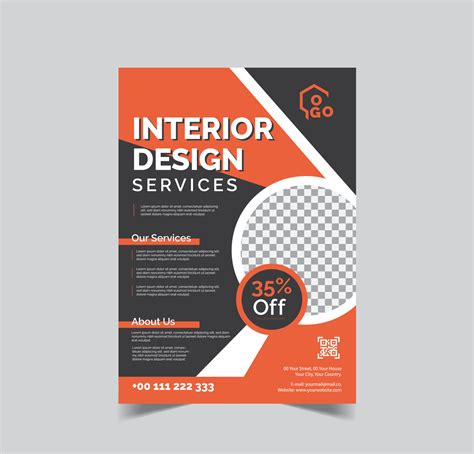 Interior Design Flyer Template Architecture Company Poster Design