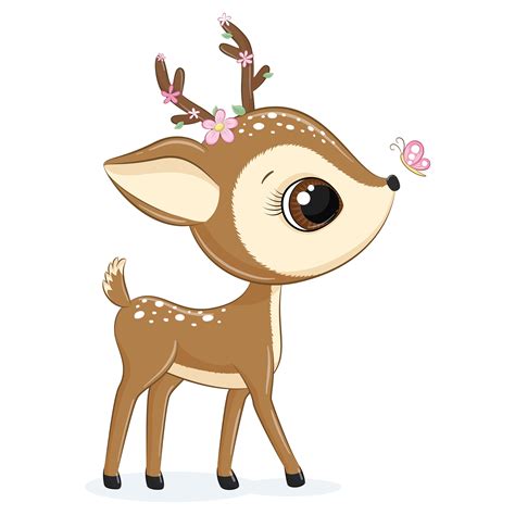 Easy Cute Baby Deer Drawing Kathey Bautista