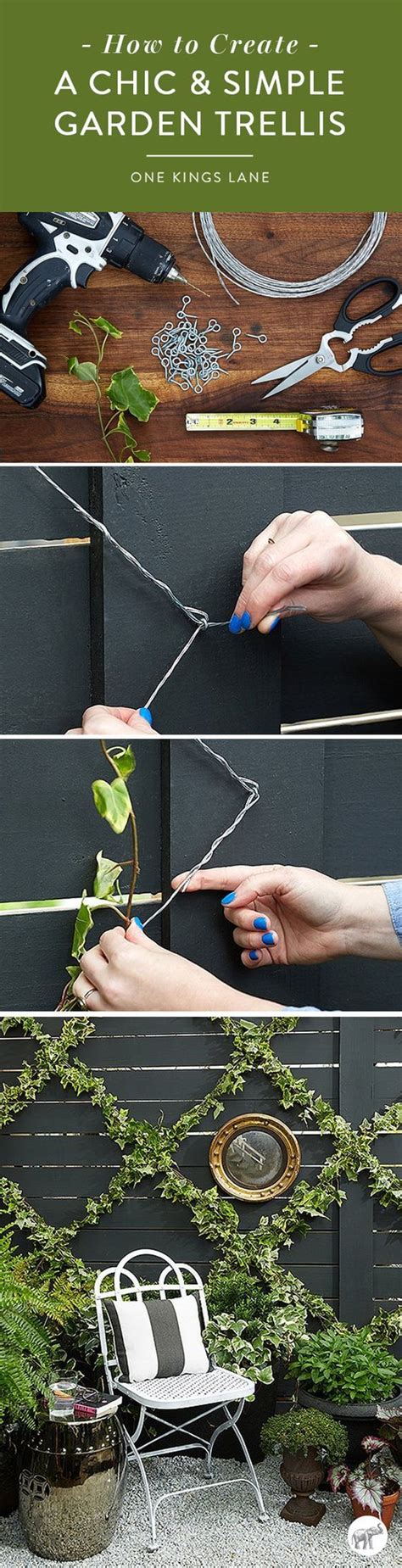 Some cattle panels, fence stakes, and twist ties are all you need to create this great trellis that is perfect for peas and cucumbers. 24 Best DIY Garden Trellis Projects (Ideas and Designs ...