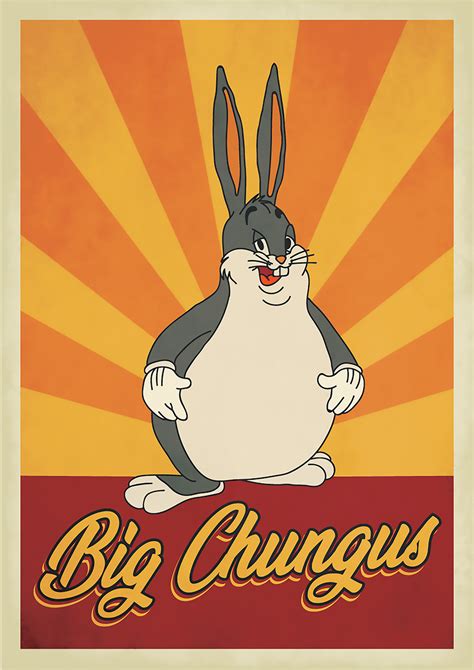Big Chungus Vintage Poster Sale Poster Poster Art Poster Prints