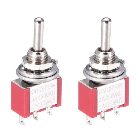 Uxcell Lacthing Momentary Rocker Toggle Switches Heavy Duty 315a 250v