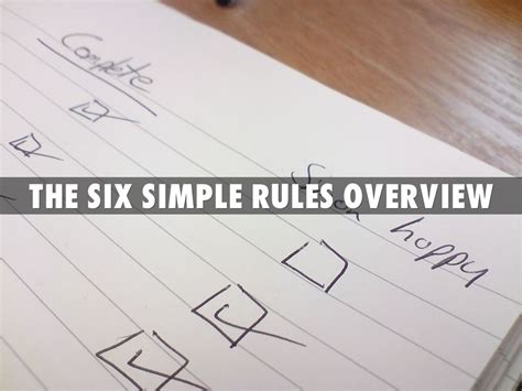 Six Simple Rules By Ramnath Subbaraman