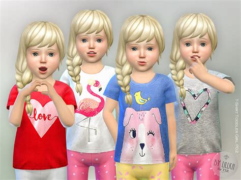 The Sims Resource T Shirt Toddler Girl P02