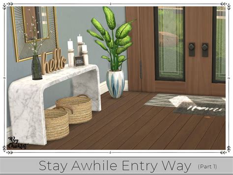 Chicklets Stay Awhile Entry Way Part 1 Sims House Sims House