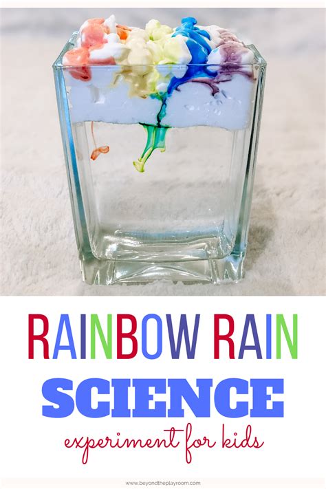 Rainbow Rain Science Experiment Rainbow Rain Rainbow Activities