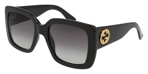 gucci™ gg0141sn 001 53 black sunglasses