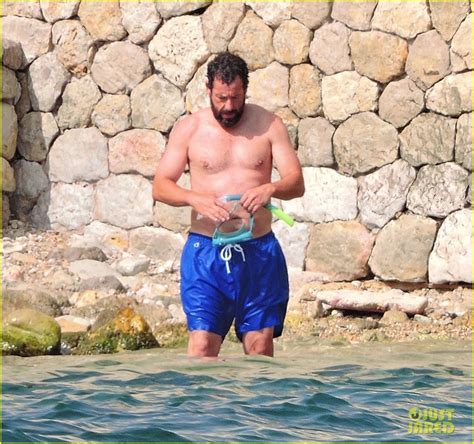 Adam Sandler Goes Shirtless During A Beach Day In Spain Photo 4605511