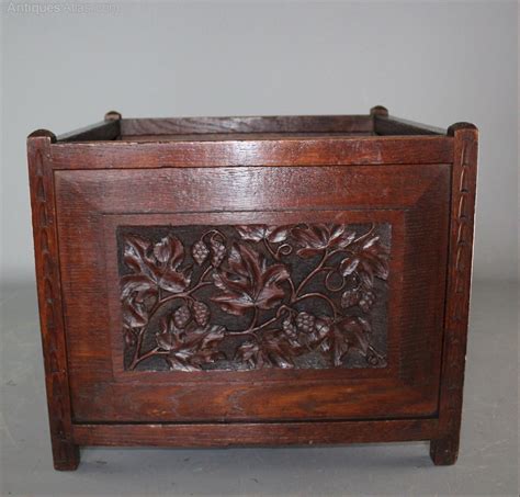 Arts And Crafts Planter With Carved Sides Antiques Atlas