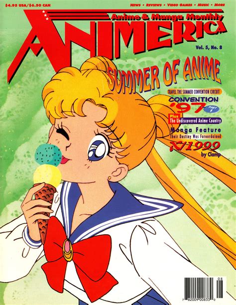 Sailor Moon Cover Animerica August 1997 Summer Of Anime Anime