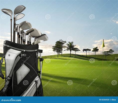 Golf Equipment And Course Stock Photo Image Of Golf Green 8336920