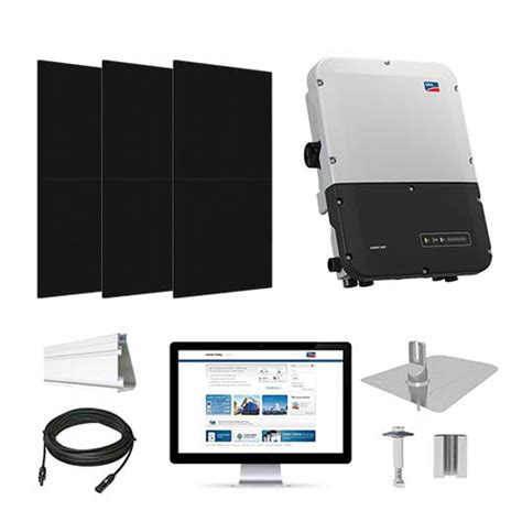 8kw Solar Kit Silfab 400 All Black Xl Sma Inverter Sil 400 Hc Solar