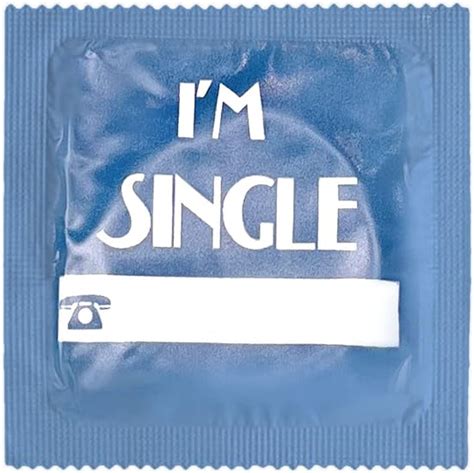 Callvin Condoms Funny Novelty Condoms I M Single Condom Natural Latex Cheeky T
