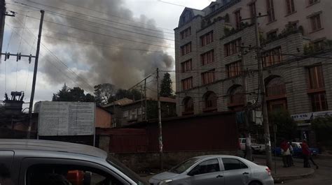 The Historic Taitu Hotel In Addis Ababa Ethiopia Burned Down