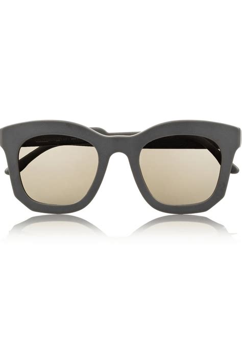 Stella Mccartney D Frame Acetate Mirrored Sunglasses Net A Portercom Mirrored Sunglasses