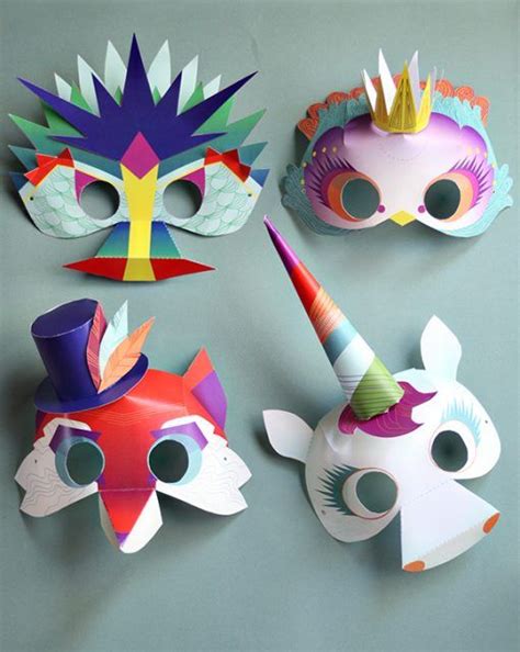 7 Máscaras Caseras Para Carnaval Manualidades Muñecas De Papel